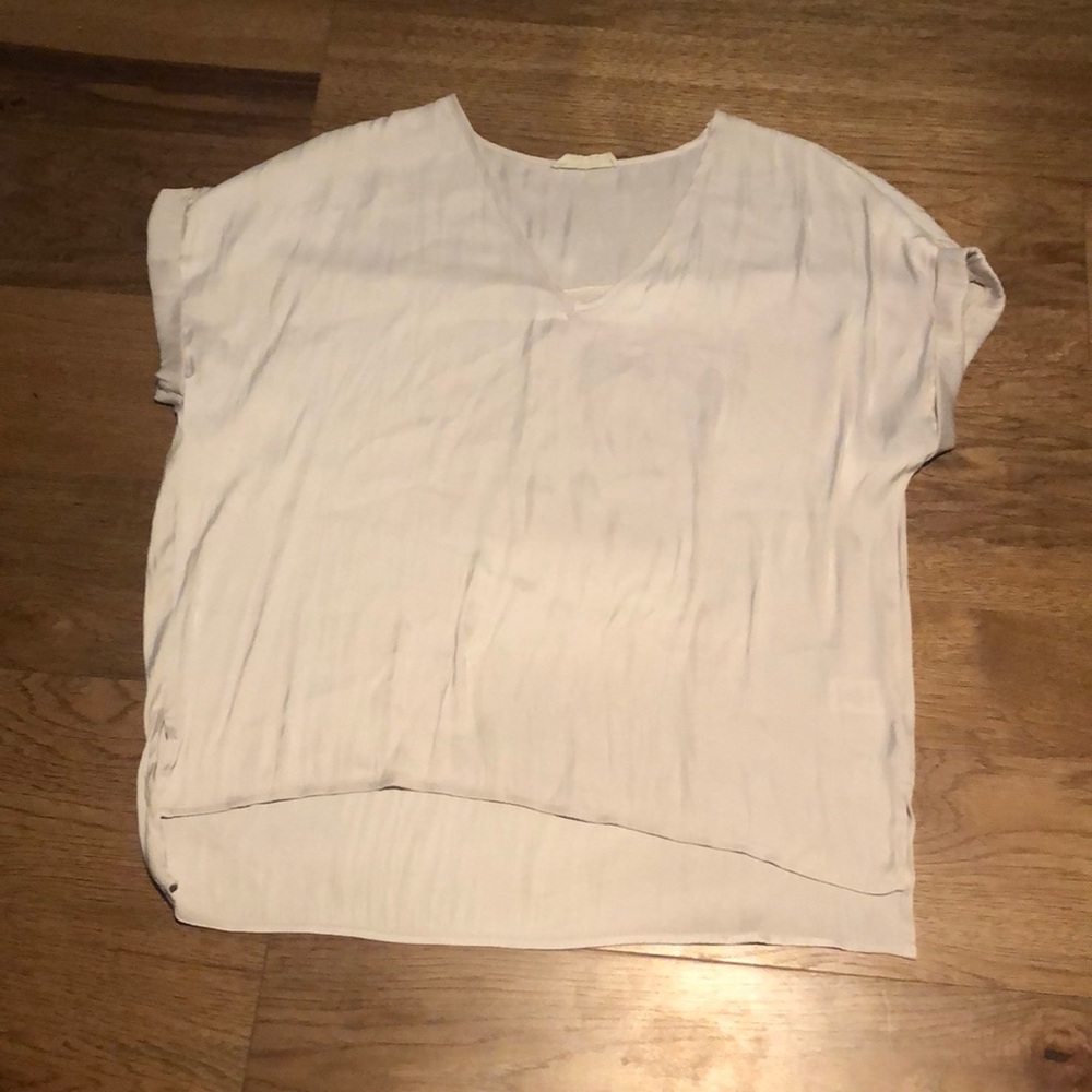 Medium White Silk Blouse
